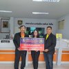 วันที่ 7 สิงหาคม 2566 ร.ต.อ.ถาวร เรืองรักษ์ ประธานสหกรณ์ออมทรัพย์ตำรวจพังงา จำกัด ร.ต.อ.สันต์ รอดสุด รองประธานกรรมการ กรรมการเขตบำนาญ มอบเงินที่ทำประกันชีวิต ของ พ.ต.ท.เสน่ห์ อุโคตร รอง ผกก(สอบสวน) สภ.โคกกลอย ที่ได้เสียชีวิตด้วยโรคประจำตัว