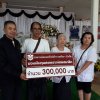 เมื่อวันที่ 5 มกราคม 2561 ด.ต.วิโรจน์ สังข์ทอง กรรมการสหกรณ์ออมทรัพย์ตำรวจพังงา จำกัด เป็นตัวแทนมอบพวงหรีดเพื่อแสดงความไว้อาลัยและเงินทุนสงเคราะห์ศพสมาชิก จำนวน 300,000 บาท ให้กับครอบครัว ร.ต.ต.จรัส  ศรีภา